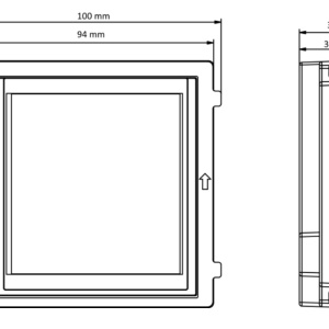 Modul Interfon HikVision DS-KD-TDM, Ecran tactil 4 inch, Cititor de carduri M1, Tastatura virtuala, Lista contacte 2000 intrari, Protectie antivandal IK08, Protectie IP65, Design modular, Afisaj informatii apel - Img 6
