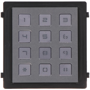 Modul interfonie tastatura HikVision DS-KD-KP/S, deschidere usa cod PIN, apelare post interior, protectie IP65 si IK07, iluminare fundal, material otel inoxidabil de inalta calitate, design modular, usor de extins - Img 3
