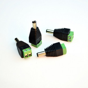 Mufa alimentare tata 2.1mm G101, conector DC jack 2.1 x 5.5mm, material PVC rezistent, tensiune maxima 36V DC, curent de lucru 4A, utilizare in sisteme de supraveghere CCTV, conexiune sigura si instalare usoara - Img 5