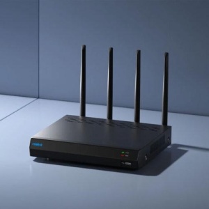 NVR 12 canale Reolink NVS12W, tehnologie Wi-Fi 6 Dual-Band 2.4/5GHz, rezolutie pana la 16MP, HDD 2TB inclus, inregistrare continua 24/7, fara porturi PoE, management centralizat camere IP wireless, acces securizat de la distanta