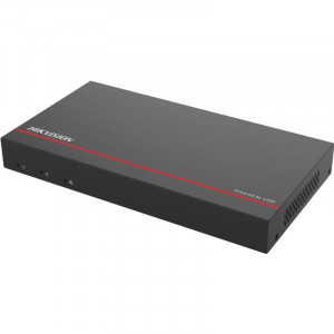 NVR eSSD IP HikVision DS-E08NI-Q1/8P(SSD1T) cu 8 porturi PoE, tehnologie eSSD 1TB inclusa, consum redus de energie, compresie video H.265+, latime de banda 60Mbps, decodare 4 canale 1080p, design compact si silentios