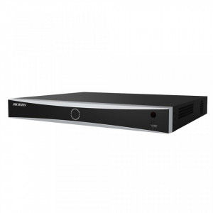 NVR HikVision 16 canale DS-7616NXI-I2/16P/S, 16 porturi PoE, Pro Series AcuSense, rezolutie 4K, 2 sloturi HDD, recunoastere faciala, protectie perimetru Deep Learning, H.265+, 8 canale IP Speakers, 160 Mbps
