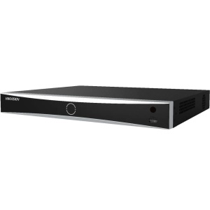 NVR HikVision DS‑7716NXI‑I4/VPro, 16‑ch PoE 10/100 Mbps, AcuSeek & AcuSearch AI, facial recognition & ANPR, H.265+/H.265/H.264, 4K HDMI/VGA, 4×SATA, PoE 200W, ONVIF
