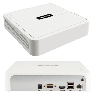 NVR HikVision HiWatch 4 canale HWN-2104H(D), rezolutie 4MP/Full HD, compresie H.265+, latime banda 40Mbps, 1 slot HDD, iesire video HDMI/VGA, carcasa Mini 1U, acces de la distanta Hik-Connect, compatibil ONVIF - Img 4