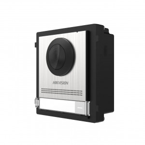 Post exterior videointerfon modular IP HikVision DS-KD8003-IME1(B)/S, camera 2MP Full HD, buton apelare, Fish-eye, IR, 2 relee, iesire alimentare yala 12V, configurare WEB, protectie IP65, alimentare PoE sau 12VDC - Img 3