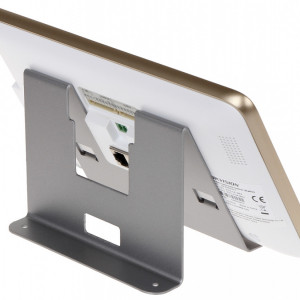Suport de birou HikVision DS-KAB21-H pentru post interior videointerfon, fabricat din otel SECC de inalta calitate, design modern si robust, asigura stabilitate si montaj facil, compatibil cu statiile de interior - Img 2