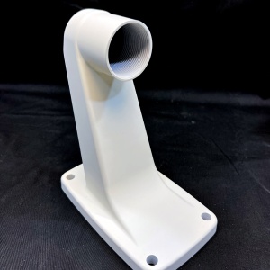 Suport de perete Hanwha Vision SBP-300WM1 pentru camere de supraveghere tip dome, fabricat din aluminiu rezistent, culoare alba, design ergonomic pentru gestionarea cablurilor, montaj stabil si durabil la exterior sau interior - Img 3