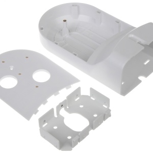 Suport de perete Hikvision DS-1294ZJ pentru camere tip PTZ, fabricat din material plastic si otel, culoare Hikvision White, design rezistent cu protectie la intemperii, ideal pentru montaj exterior si interior in sisteme de supraveghere - Img 5