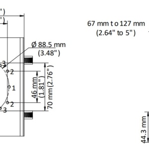 Suport montaj pe stalp vertical HikVision DS-1275ZJ-S-SUS, material otel inoxidabil SUS304, culoare alb, design robust pentru camere supraveghere, rezistent la coroziune, fixare cu bride metalice - Img 5