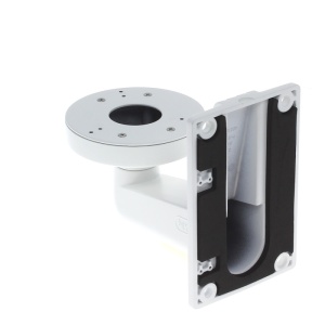 Suport perete HikVision cu doza de jonctiune DS-1273ZJ-130B-TRL, material aliaj de aluminiu, culoare alb Hikvision, montaj profesional camere supraveghere, rezistent la exterior, management cabluri, constructie robusta - Img 8