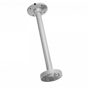 Suport tip pandantiv Hikvision DS-1271ZJ-110 pentru camere Dome, montaj pe tavan, aliaj de aluminiu, culoare alb (Hikvision White), gestionare cabluri, design robust, instalare profesionala