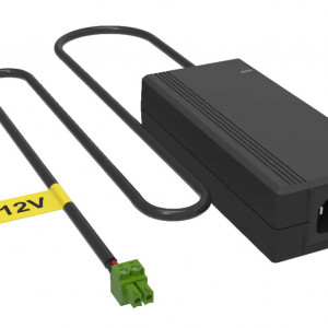 Sursa alimentare 12V 5A 60W HikVision KPL-060F-VI/12V5A/UL tip Desktop, conector Green Head, eficienta ridicata, protectie la supratensiune, ideal pentru camere de supraveghere si DVR, culoare negru