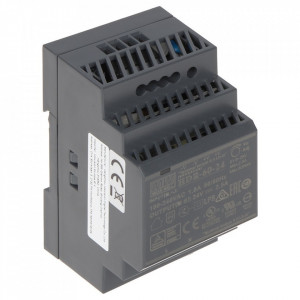 Sursa alimentare 24V 60W HikVision DS-KAW60-2N, montaj pe sina DIN, speciala pentru distribuitoare IP pe 2 fire, putere 60W, iesire 24VDC, design industrial, protectie scurtcircuit, ideal pentru sisteme videointerfonie - Img 3