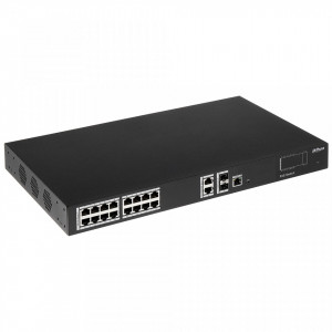 Switch Dahua PoE industrial 16 canale DH-PFS4220-16P-250
