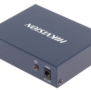 Switch Smart Managed PoE Hikvision DS-3E1105P-EI/M, 4 porturi Fast Ethernet, 1 port Uplink RJ45, buget total 45W, PoE Watchdog, transmisie pana la 300m, protectie 6kV, suport VLAN si STP/RSTP, carcasa metalica - Img 2