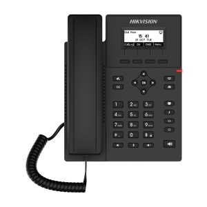 Telefon SIP 4 linii HikVision DS-KP6000-HE1 audio HD difuzor/casti, 33 taste fizice, ecran dot-matrix 2.3 inch, capacitate 600 apeluri, 2 porturi RJ-45 10/100 Mbps, suport PoE IEEE802.3af, alimentare 5VDC, interfata RJ-9