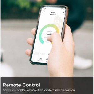 Termostat inteligent TP‑Link Kasa KE100 Kit, control precis temperatura calorifere, programe si timere automate, control vocal Alexa/Google/Siri, protectie impotriva inghetului, aplicatie mobila, compatibil M30x1.5, necesita hub Kasa - Img 5