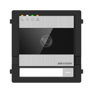 Videointerfon modular 2 fire Hikvision DS-KD7003EY-IME2, camera 2MP HD, WDR, unghi larg, configurare AP Mode (Wi-Fi) si Rotary Switch, control 2 yale, butoane apelabile reglabile, indicatori status, metal