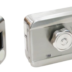 Yala electromagnetica HikVision DS-K4E100 Pro Series, motor electric inteligent, montaj universal stanga/dreapta, alimentare 12V DC, consum redus, durata de viata extinsa, ideala pentru control acces