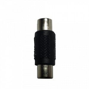 Adaptor audio video Mekpro MK041-1RCAM, conector RCA mama la RCA mama, constructie din plastic si metal, ideal pentru prelungirea cablurilor RCA, conexiune stabila si sigura, culoare neagra, utilizare facila plug and play