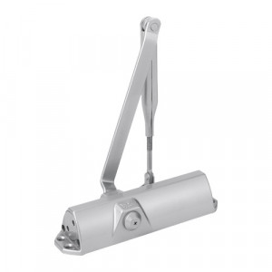 Amortizor hidraulic Dormakaba argintiu cu brat articulat TS68-SILVER