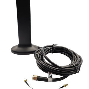 Antena externa Hikvision DS‑PT061 pentru sistem alarma 868 MHz AX PRO Ultra, 698–960 MHz si 1710–2700 MHz, cablu lungime 3m, imbunatateste semnalul radio si performanta comunicatiei