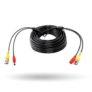 Cablu coaxial supraveghere OEM mufat 15 metri BNCDC15M, Include alimentare, Mufe BNC si DC mama/tata turnate, Culoare negru, Gata pregatit pentru montaj sisteme analogice Turbo HD, Transmisie semnal video si curent - Img 4