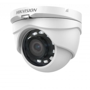 Camera supraveghere analogica HikVision turret 2MP DS-2CE56D0T-IRMF(3.6mm)(C), Full HD 1080p, Smart IR pana la 25m, protectie IP67, 4 in 1 semnal comutabil TVI/AHD/CVI/CVBS, lentila fixa, carcasa metalica rezistenta