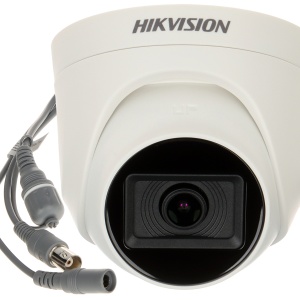 Camera supraveghere analogica HikVision turret 2MP DS-2CE76D0T-ITPF(2.8mm)(C) Full HD 1080p, 4 in 1 video output (TVI/AHD/CVI/CVBS), EXIR 2.0 IR 20m, lentila fixa 2.8mm, unghi larg vizualizare, utilizare interior - Img 2