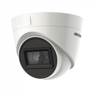 Camera supraveghere analogica HikVision turret 2MP DS-2CE78D0T-IT3FS(2.8mm), microfon incorporat, Audio over Coaxial, EXIR 2.0 IR 40m, 4 in 1 TVI/AHD/CVI/CVBS, protectie IP67, Smart IR, senzor CMOS, performanta zi/noapte