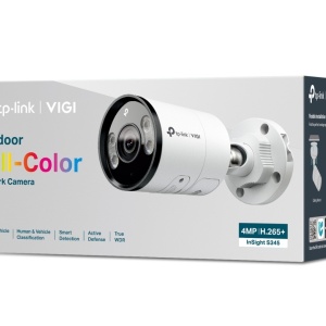 Camera supraveghere exterior VIGI TP-Link bullet 8MP Insight S385 (2.8 mm), 4K Ultra HD cu imagine Full‑Color 24 h, clasificare persoane si vehicule, detectie smart, audio bidirectional cu aparare activa, IP67 rezistenta, H.265+, PoE/12V - Img 4