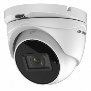 Camera supraveghere HikVision turret 8MP DS-2CE79U8T-IT3Z(2.8-12mm), rezolutie 4K, lentila varifocala motorizata, zoom auto, infrarosu EXIR 2.0 pana la 80m, Ultra-Low Light 0.003 lux, WDR 120dB, IP67, iesire duala HDTVI/CVBS