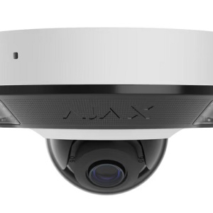 Camera supraveghere IP Ajax DomeCam Mini HL (8MP/2.8mm) (White), senzor 1/2.7" CMOS, True WDR 120dB, IR si White LED 15m, detectie AI obiecte, JetSparrow, microSD 256GB, PoE, IP65, IK08, carcasa metalica compacta