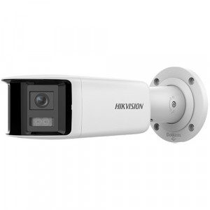 Camera supraveghere IP HikVision Bullet 4MP DS-2CD2T47G2P-LSU/SL(2.8mm)(C), Vedere panoramica 180 grade, Tehnologie ColorVu 24/7, Alarma luminoasa si audio, AcuSense Deep Learning, WDR real 130dB, Protectie IP67, Imagine 2K - Img 2