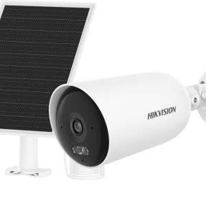 Camera supraveghere IP HikVision Bullet 4MP DS-2CFS04/4G(2.8mm), 4G, panou solar 8W si baterie 9000 mAh inclusa, inregistrare 24/7 AOV, Smart Hybrid Light 30m, Motion Detection 2.0, audio bidirectional, IP66, slot card