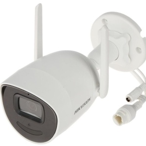 Camera supraveghere IP HikVision Bullet 4MP DS-2CV2041G2-IDW(2.8mm)(W), Wi-Fi, audio bidirectional (microfon si difuzor), IR 30m, slot card pana la 512GB, protectie IP66, EXIR 2.0, compresie H.265, monitorizare prin Hik-Connect - Img 4