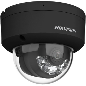 Camera supraveghere IP Hikvision dome 4MP DS‑2CD2143G2‑LIS2U(2.8mm) Black cu AcuSense, Smart Hybrid Light (IR + LED alb), WDR 120 dB, H.265+, detectie inteligenta persoane si vehicule, audio dual integrat, IP67 si IK10 (Copy 1)