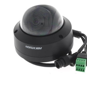 Camera supraveghere IP HikVision Dome 4MP DS-2CD2143G2-IS(2.8mm)(Black), AcuSense, detectie om/vehicul, H.265+, IR 30m, WDR 120dB, interfata audio/alarma, protectie IP67 si IK10, slot card SD, carcasa metalica neagra - Img 3