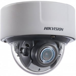 Camera supraveghere IP HikVision Dome 4MP DS-2CD5146G0-IZS(2.8-12mm), lentila varifocala motorizata, DarkFighter, LightFighter, WDR 140dB, compresie H.265+, 5 fluxuri video, protectie IK10, analiza comportamentala, detectie faciala