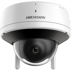 Camera supraveghere IP Hikvision Dome 4MP DS-2CV2141G2-IDW2E(2.8mm), Wi-Fi distanta 120m, audio bidirectional (microfon si difuzor), IR 30m, WDR 120dB, slot card 256GB, protectie IP66, compresie H.265+, senzor 1/3 CMOS