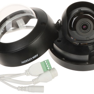 Camera supraveghere IP HikVision dome 6MP DS-2CD2166G2-ISU(2.8mm)(C)(Black), tehnologie DarkFighter, WDR 120dB, H.265+, microfon incorporat, interfata alarma, protectie IP67, IK10, finisaj negru, analiza Deep Learning - Img 4