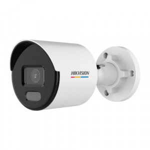 Camera supraveghere IP Hikvision Mini Bullet 2MP DS-2CD1027G2-L(2.8mm), tehnologie ColorVu pentru imagini color 24/7, detectie om si vehicul (MD 2.0), rezolutie Full HD 1080p, compresie H.265+, protectie IP67, carcasa metal si plastic - Img 1