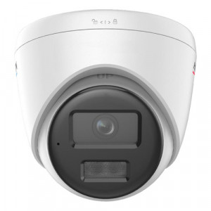 Camera supraveghere IP Hikvision Turret 2MP DS-2CD1327G2H-LIU(2.8mm), tehnologie ColorVu si Smart Hybrid Light, analiza video detectie om si vehicul, microfon incorporat, slot card 512GB, H.265+, protectie IP67, carcasa metal