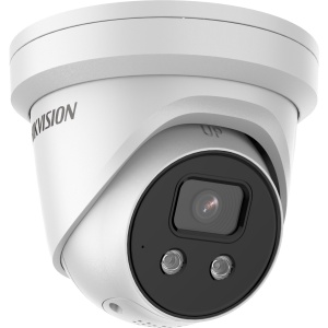 Camera supraveghere IP Hikvision Turret 4MP DS-2CD2346G2-ISU/SL(2.8mm)(C), tehnologie DarkFighter, AcuSense, alarma lumina stroboscopica si sonora, audio bidirectional, WDR 120dB, IP67, compresie H.265+, slot card - Img 2