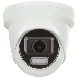 Camera supraveghere IP HikVision turret 8MP DS-2CD2H83G2-LIZS2U(2.8‑12mm) AcuSense detectie inteligenta persoane si vehicule, Smart Hybrid Light IR+White Light, varifocal motor, dual‑microfon, true WDR 120dB, IP67, IK10