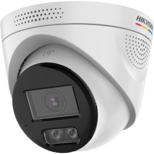 Camera supraveghere IP Hikvision turret DS-2CD1T47G3H-LIUF/SL(4mm), ColorVu 3.0 pentru imagini color 24/7, Smart Hybrid Light IR+white, detectie miscare persoane/vehicule Motion 3.0, audio bidirectional cu strobe alarm, microSD pana la 512GB, IP67