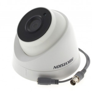 Camera supraveghere Turbo HD HikVision Turret 2MP DS-2CE56D8T-IT3E(2.8mm), Ultra Low Light 0.003 lux, tehnologie PoC (video si alimentare pe coaxial), True WDR 130dB, EXIR 2.0 IR 60m, IP67, lentila fixa 2.8mm, alb