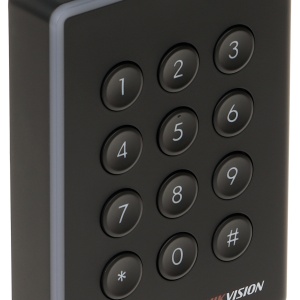 Cititor de carduri Hikvision DS-K1108AD, suporta carduri Mifare, Desfire si Felica (13.56 MHz), protocoale RS-485, Wiegand si OSDP, protectie antisabotaj (tamper), buzzer integrat, design seria Pro - Img 2