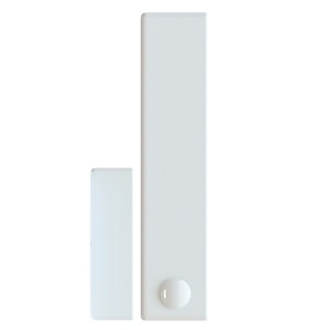 Contact magnetic wireless Hikvision DS-PD1-MC-WWS, 868MHz, bidirectional cu criptare AES‑128, distanta 800m deschis, alimentare CR123A 3.0V inclusa, indicator LED rosu/verde, tamper, spatiu citire 30mm