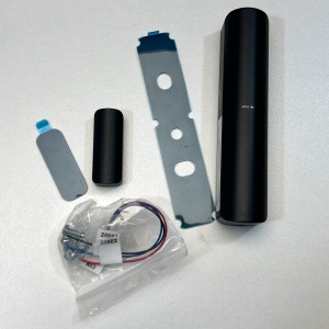 Contact magnetic wireless slim Hikvision DS-PDMCS-EG2-WE-Black AX PRO, design discret, configurare completa prin aplicatie, tehnologie Frequency Hopping, indicator LED, montaj facil, baterie inclusa - Img 2